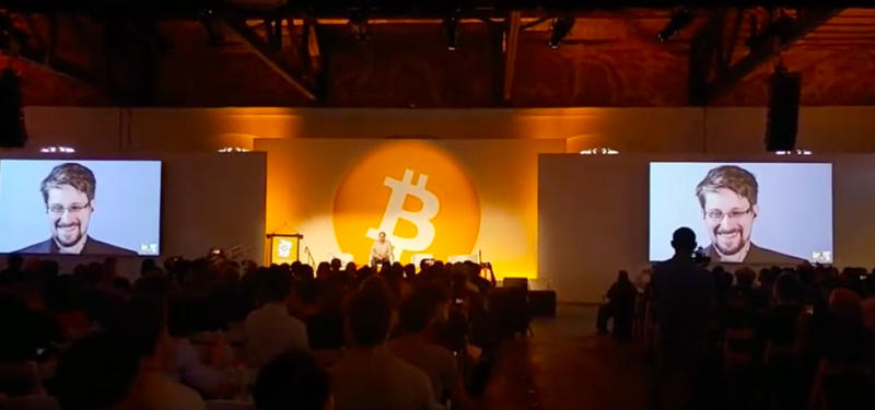 斯诺登现身Bitcoin2019大会，大聊比特币、自由和隐私